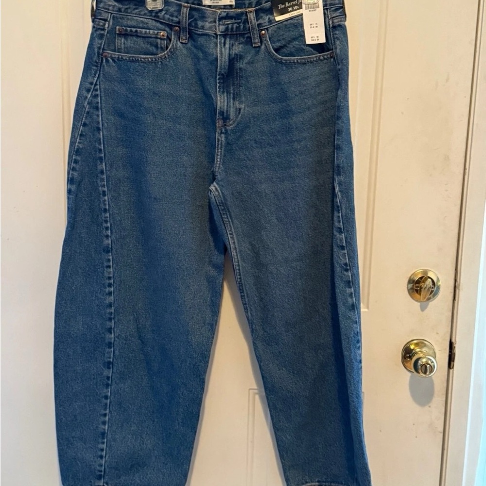 Abercrombie & Finch Midrise The Barrel Jean Curve Love Size 30/10s